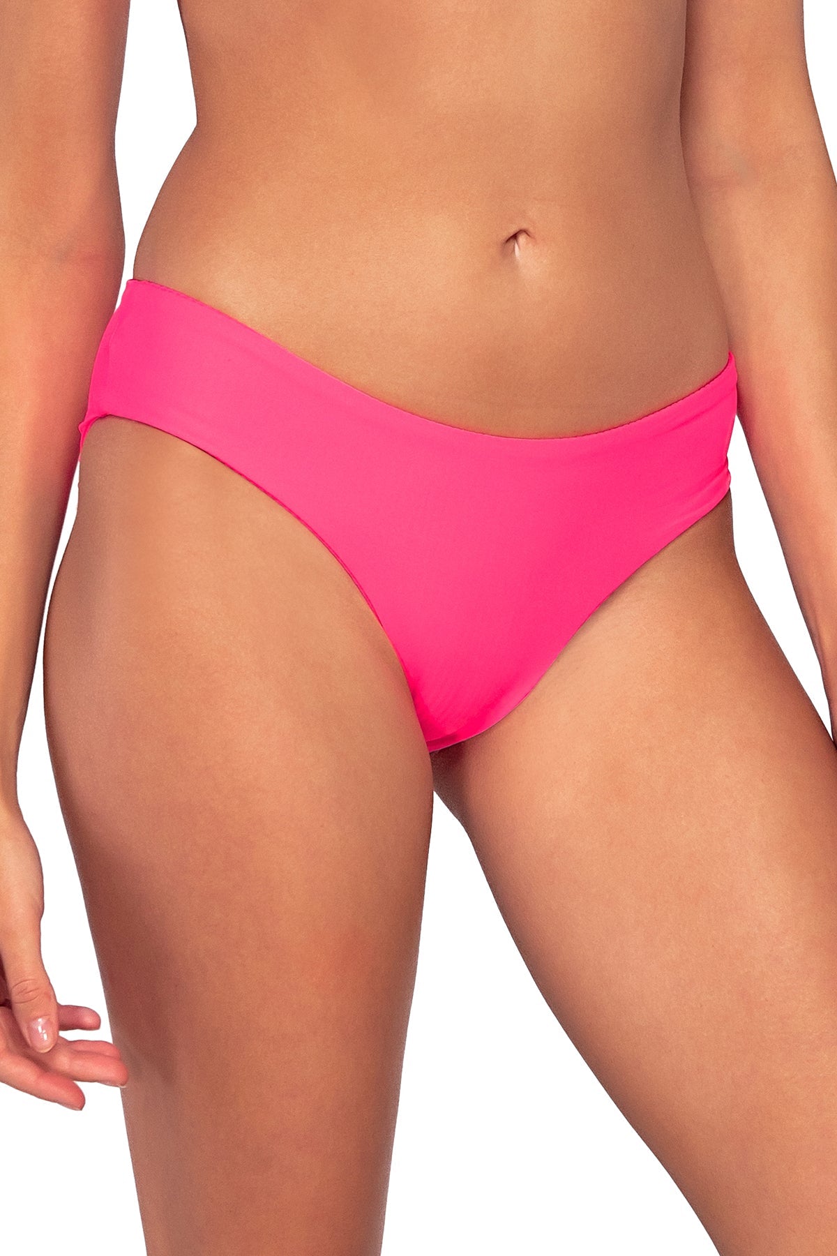 Sunsets Women's Swimwear Neon Pink Alana Hipster Bikini Bottom