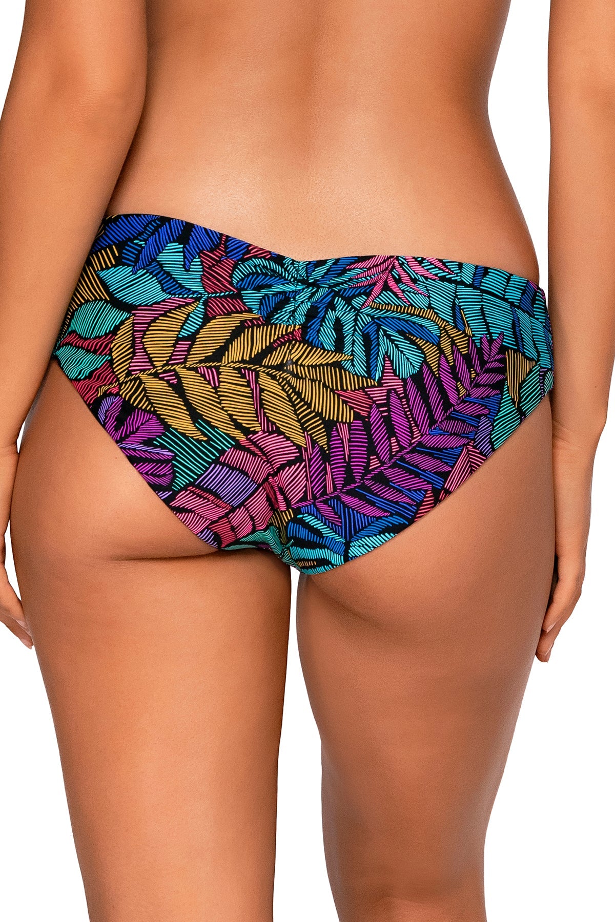 Back view of Sunsets Panama Palms Alana Hipster Bottom