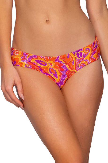 Front view of Sunsets Pele Alana Reversible Hipster Bottom