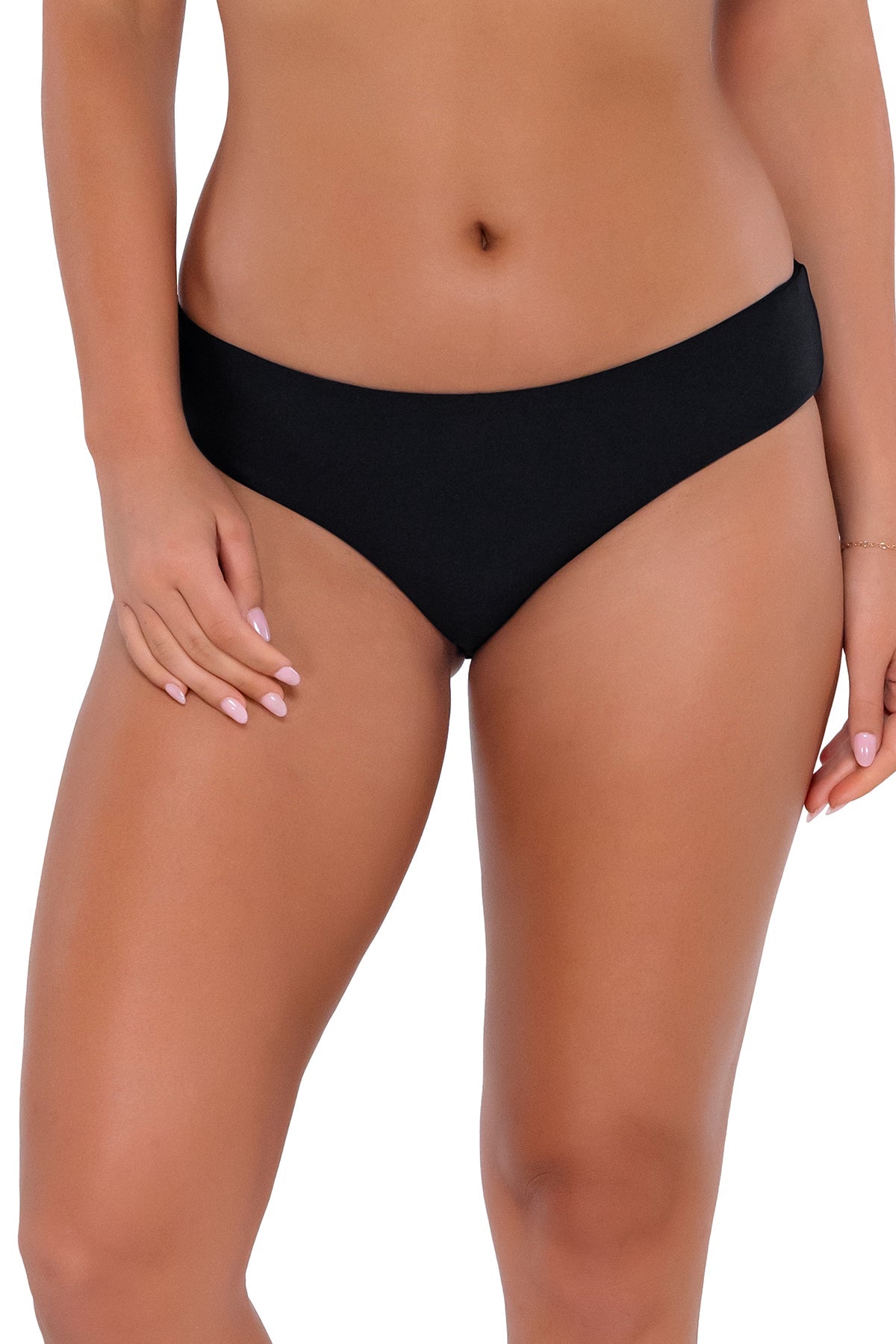 Sunsets Women's Swimwear Black Alana Hipster Bikini Bottom