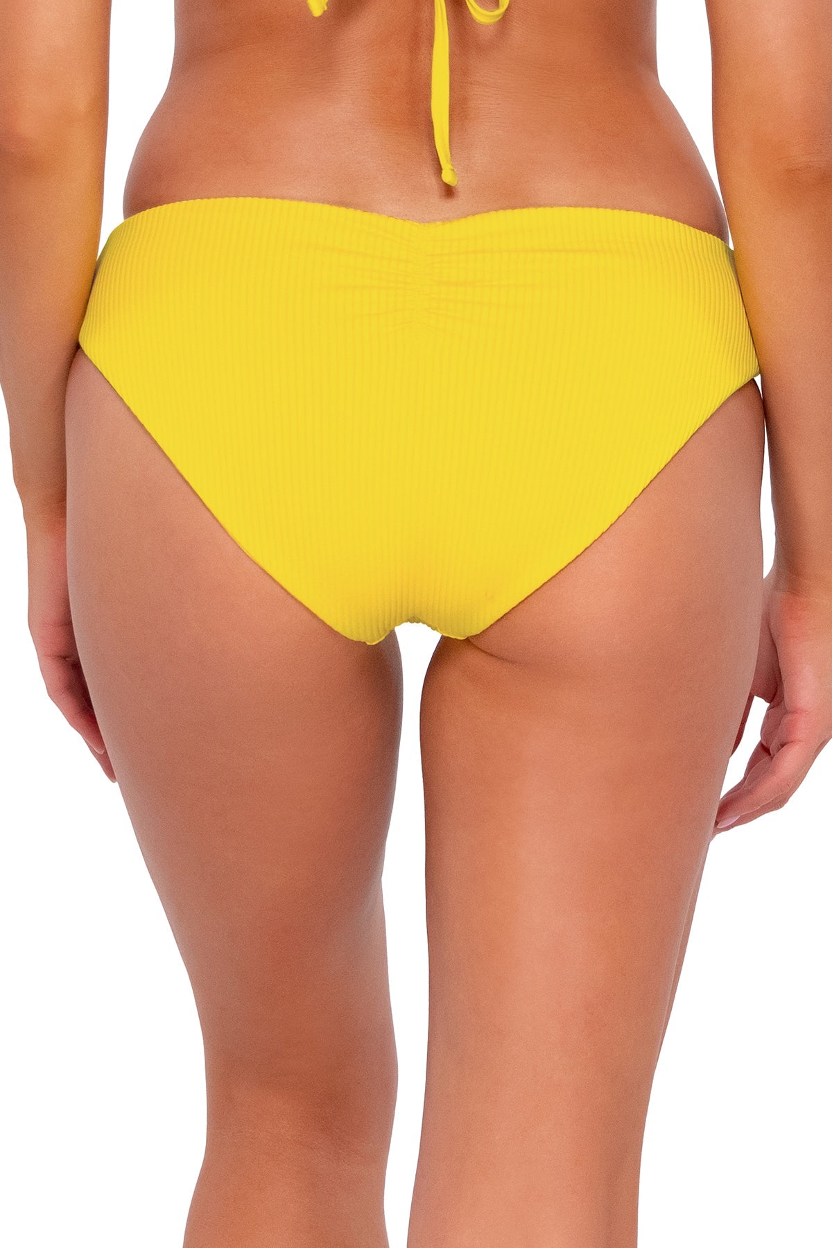 Sunsets Women's Swimwear Lemon Zest Sandbar Rib Alana Reversible Hipster Bikini Bottom