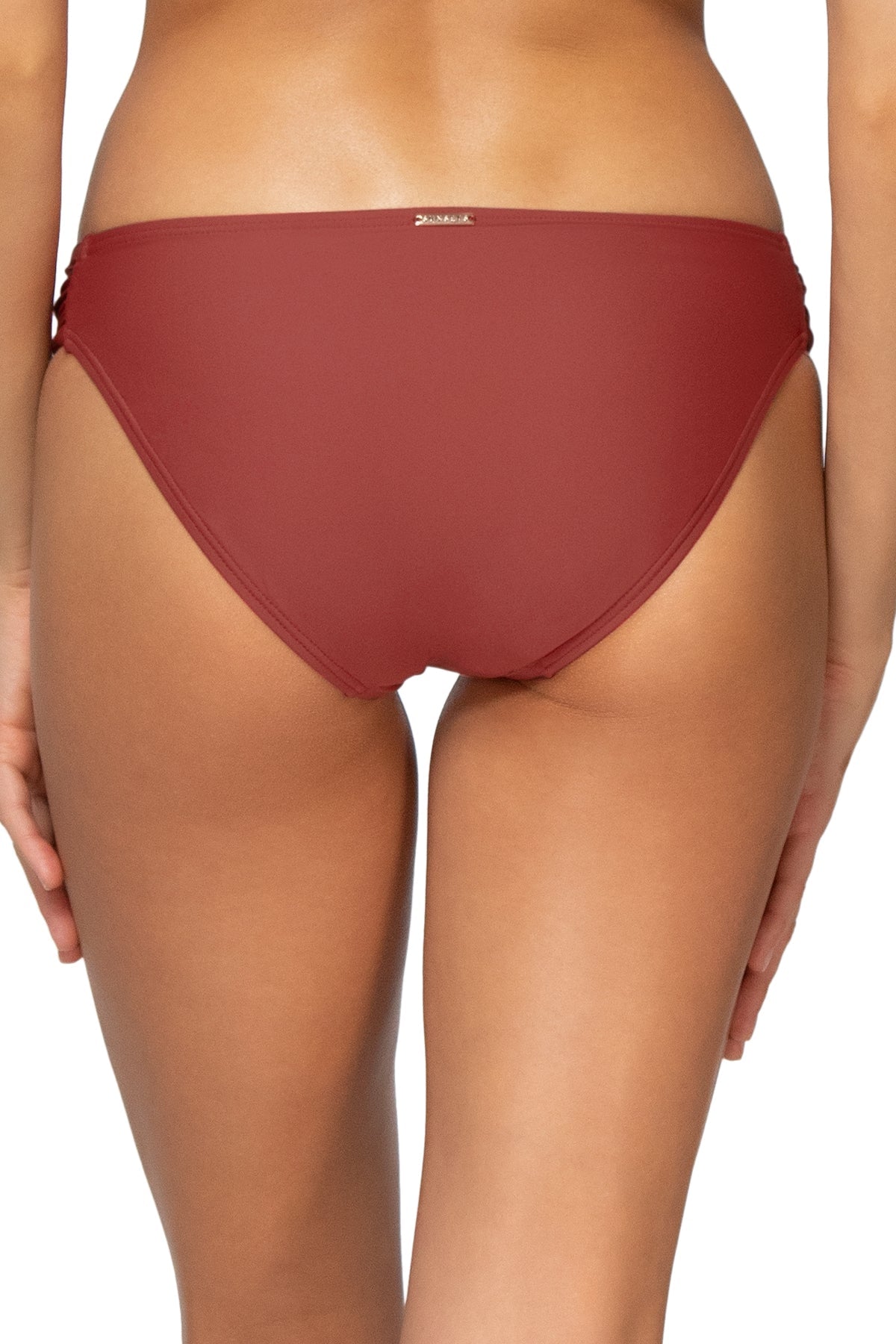 Back view of Sunsets Tuscan Red Femme Fatale Hipster Bottom