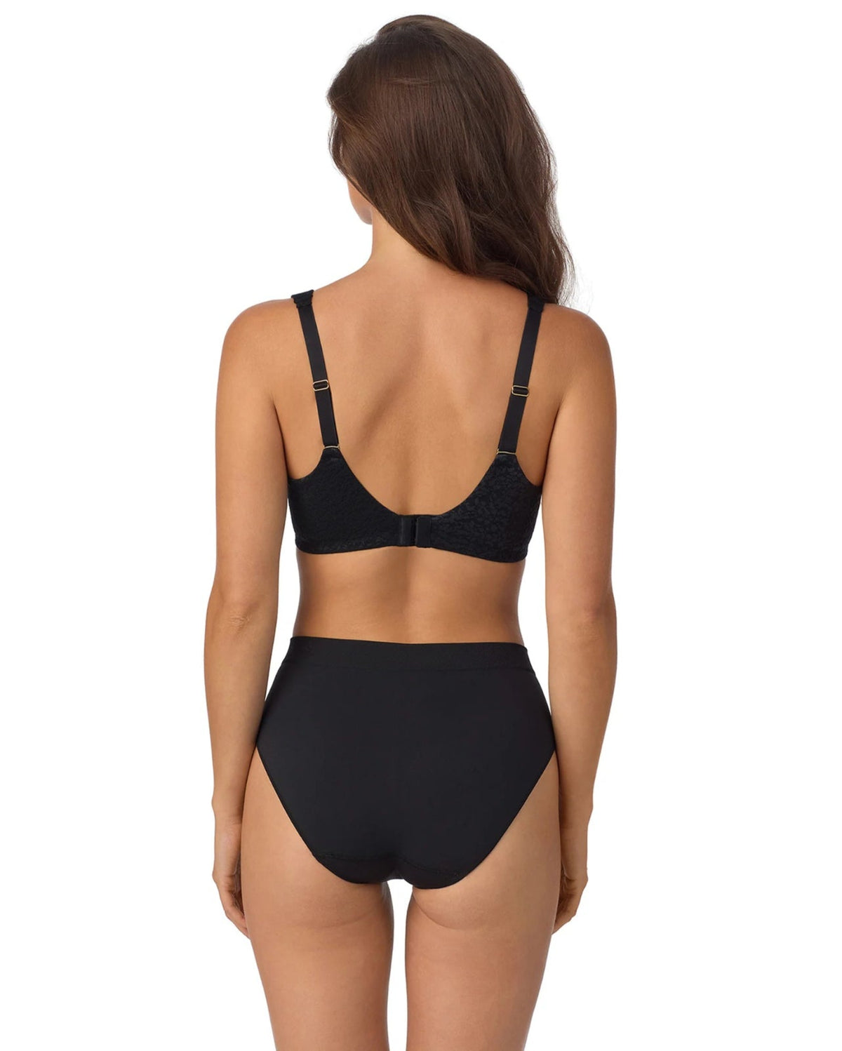 Black Le Mystère Safari plus size unlined full coverage bra 1178, view 2