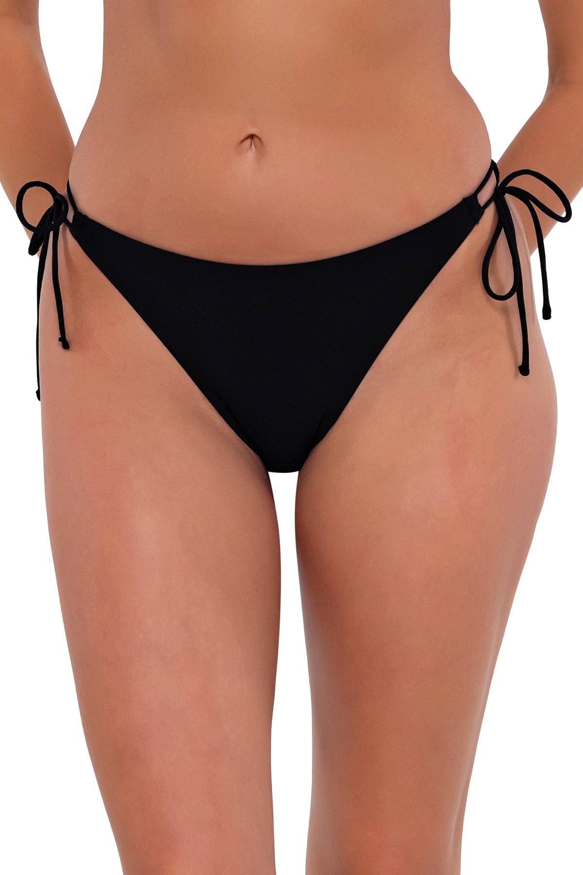 Sunsets Women's Swimwear Black Everlee Tie Side Bikini Bottom