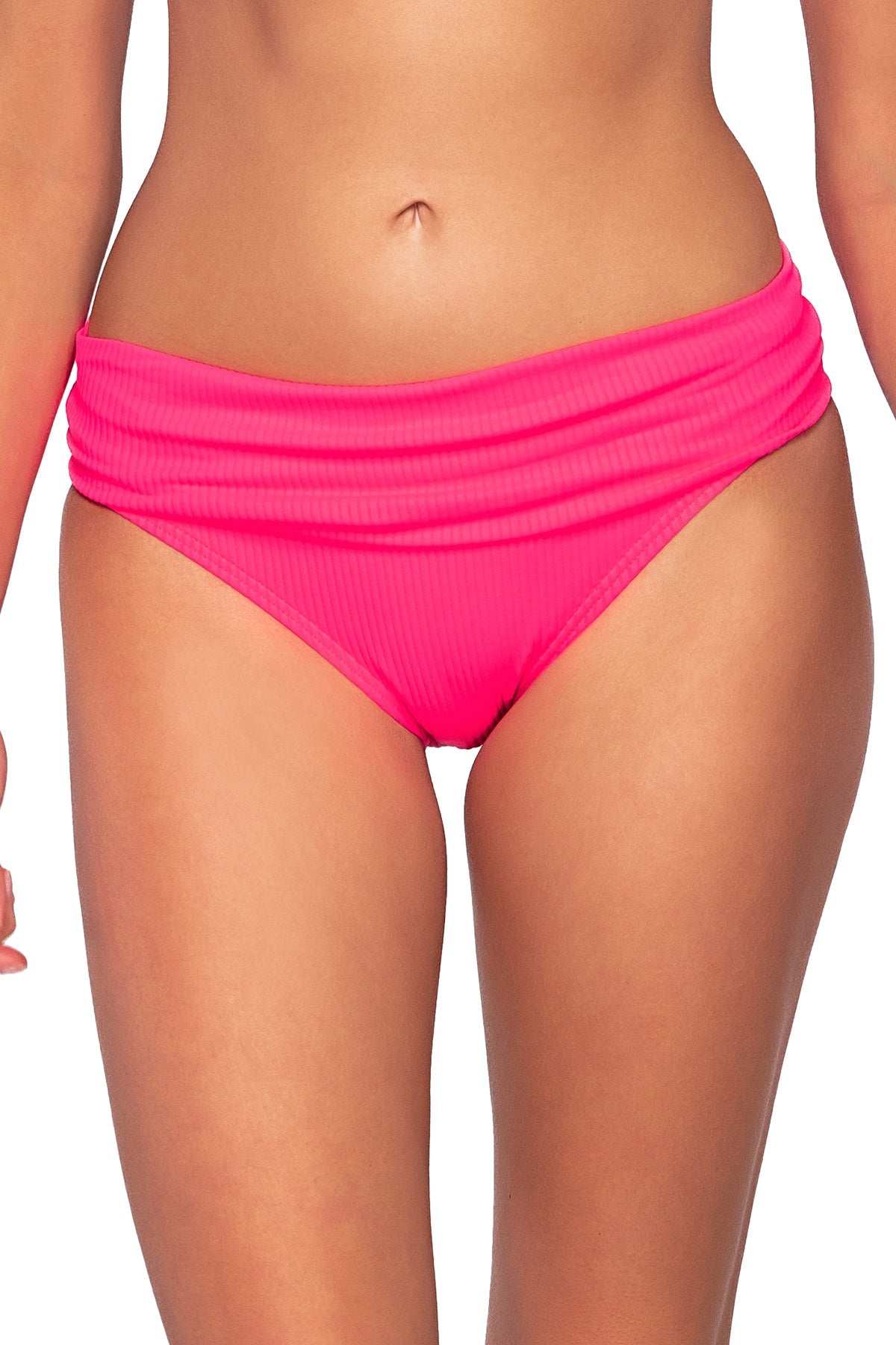 Front view of Sunsets Neon Pink Unforgettable Bottom