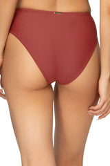 Back view of Sunsets Tuscan Red Tessa Tie High Rise Bottom