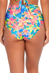 Sunsets Women's Swimwear Shoreline Petals Capri High Waist Bikini Bottom