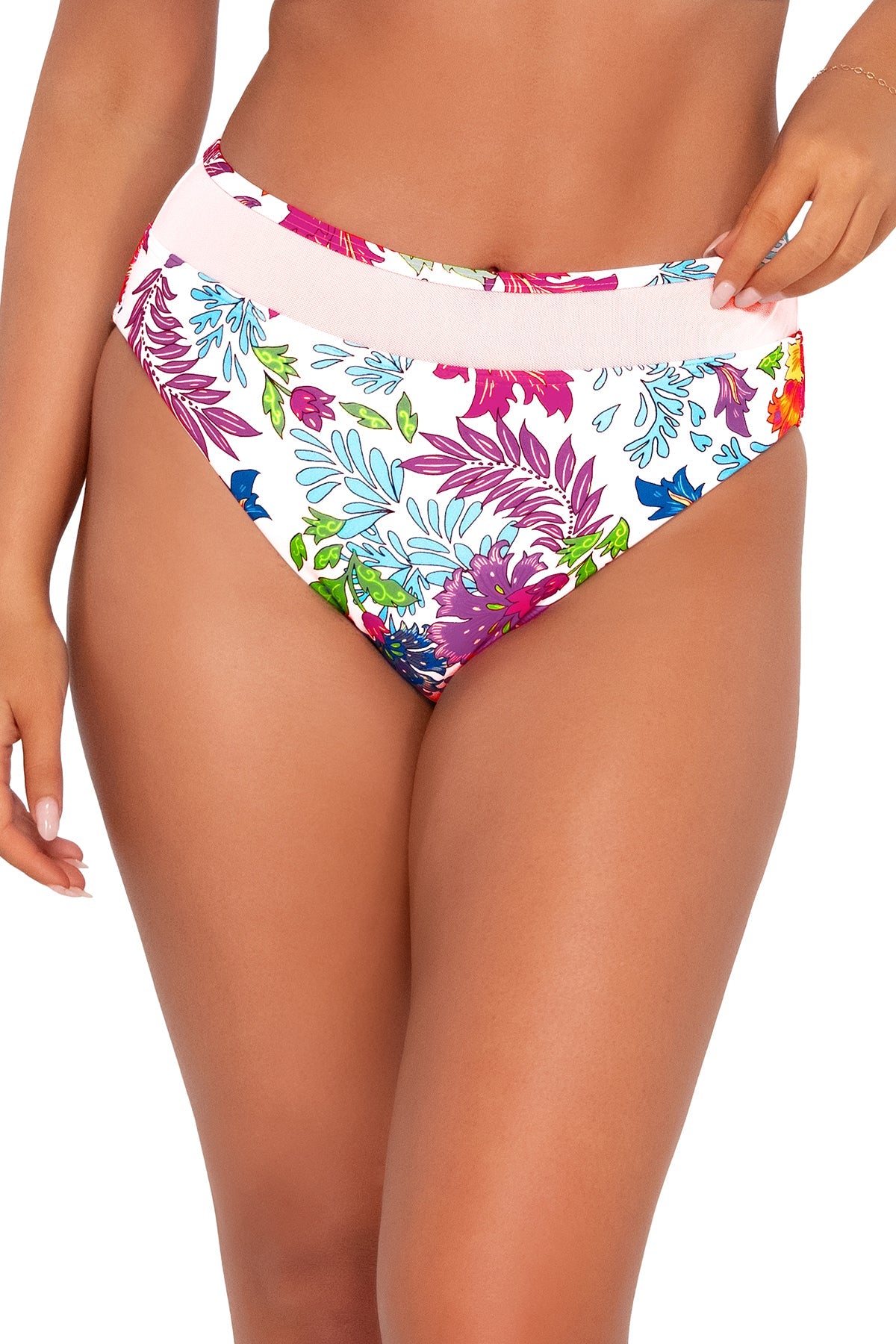 Sunsets Women's Swimwear Camilla Flora Annie High Waist Bikini Bottom