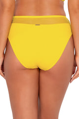 Sunsets Women's Swimwear Lemon Zest Sandbar Rib Annie High Waist Bikini Bottom