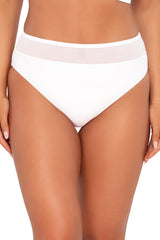 Sunsets Women's Swimwear White Lily Annie High Waist Bikini Bottom