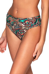 Side view of Sunsets Andalusia Hannah High Waist Bottom