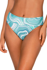 Front view of Sunsets Moon Tide Hannah High Waist Bottom