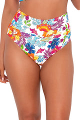 Sunsets Women's Swimwear Camilla Flora Hannah High Waist Bikini Bottom