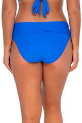 Sunsets Electric Blue Hannah High Waist Bottom