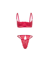 Kara Open Cup Bra Set