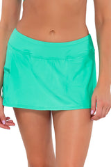 Sunsets Mint Sporty Swim Skirt