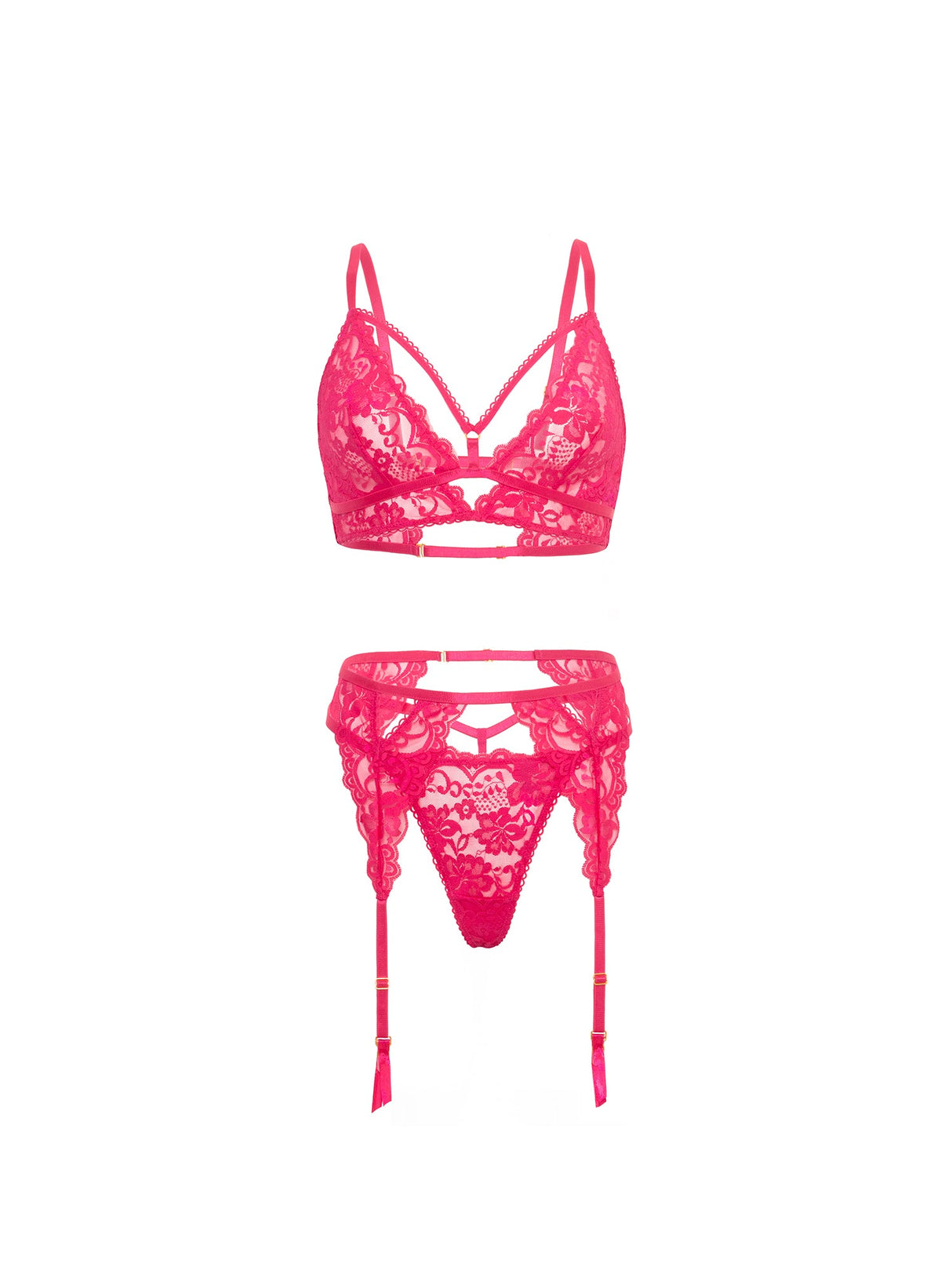 Aphrodite Lace 3 Piece Bra Set