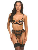 Kimia Bow 3 Piece Bra Set