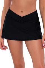 Sunsets Black Summer Lovin Swim Skirt