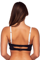 Back view of Sunsets Roll The Dice Colette Bralette Top