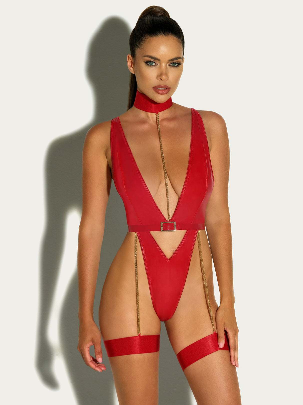 Fetish Harness Haven Plunge Teddy