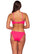 Back view of Sunsets Neon Pink Everlee Tie Side Bottom