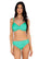 Front view of Sunsets Mint Crossroads Underwire Top