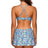 Back view of Sunsets Rainbow Falls Sporty Swim Skirt