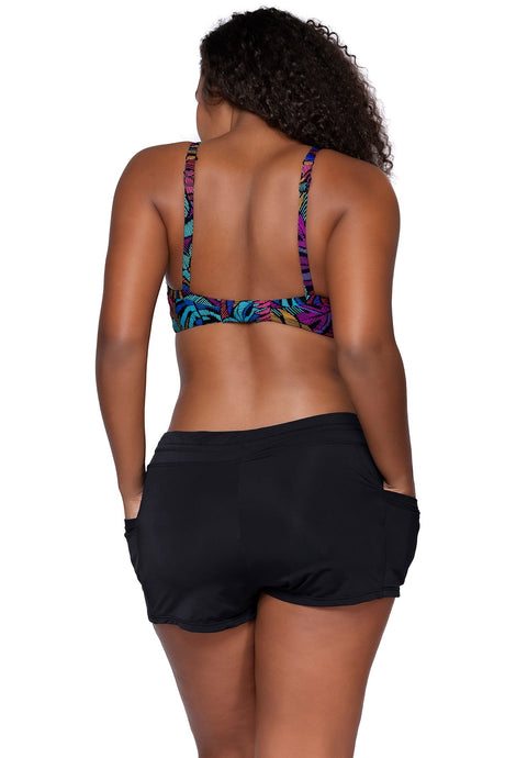 Back view of Sunsets Panama Palms Crossroads Underwire Top