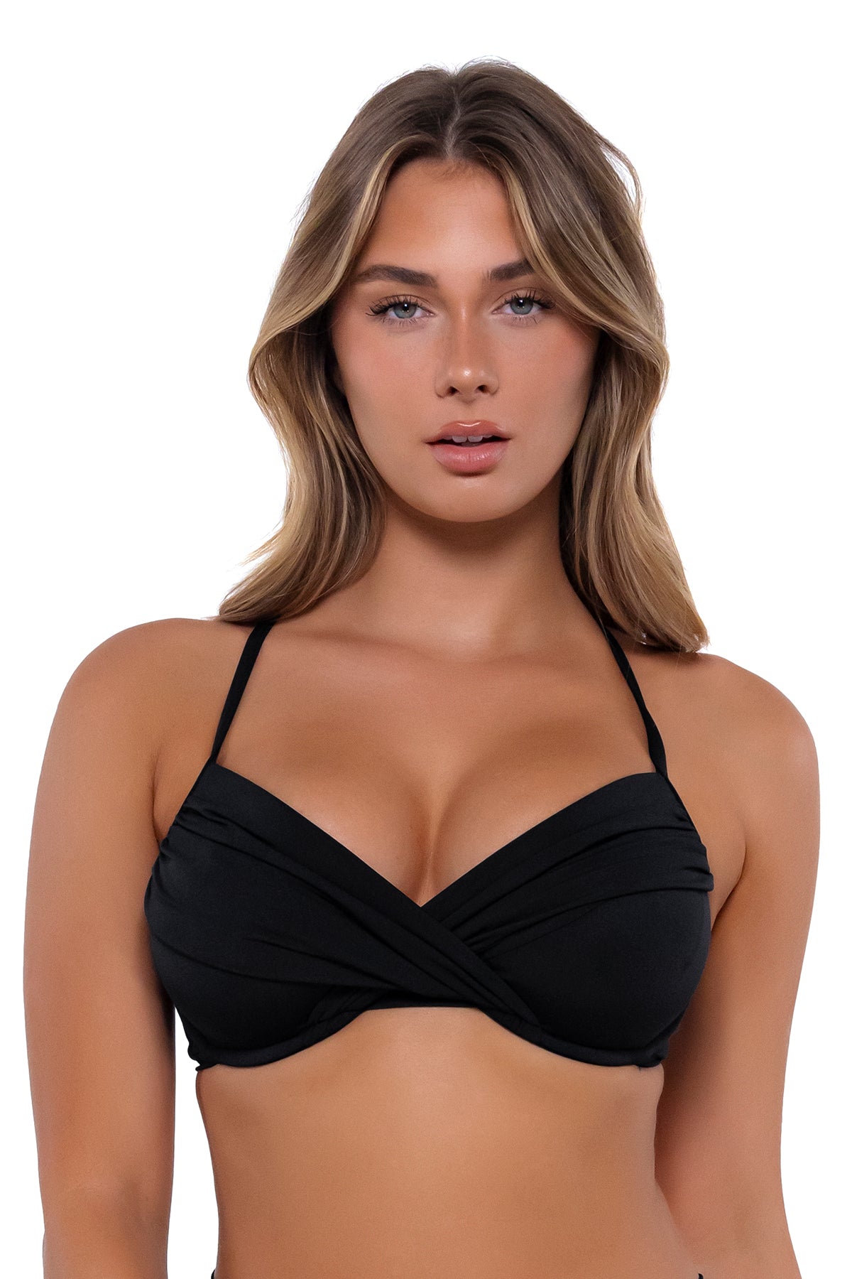 Sunsets Black Crossroads Underwire Top