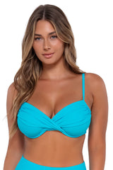 Sunsets Women's Swimwear Blue Bliss Crossroads Underwire Bikini Top