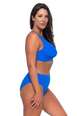 Sunsets Electric Blue Hannah High Waist Bottom