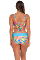 Sunsets Women's Swimwear Shoreline Petals Capri High Waist Bikini Bottom