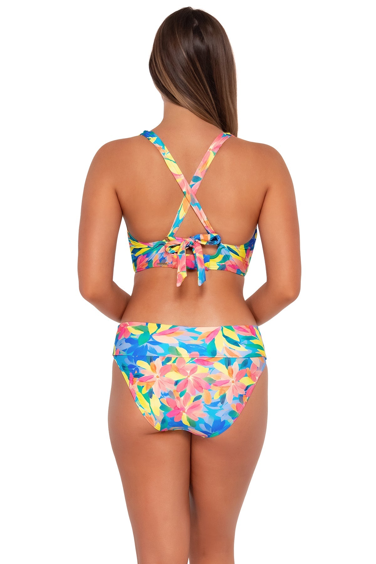 Sunsets Women's Swimwear Shoreline Petals Hannah High Waist Bikini Bottom