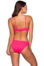 Back view of Sunsets Neon Pink Femme Fatale Hipster Bottom