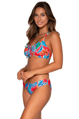 Side view of Sunsets Tiger Lily Kauai Keyhole Top