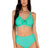 Front view of Sunsets Mint Kauai Kauai Keyhole bikini top with Mint High Road Bottom swimsuit