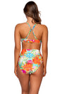 Back view of Sunsets Lotus Hannah High Waist Bottom