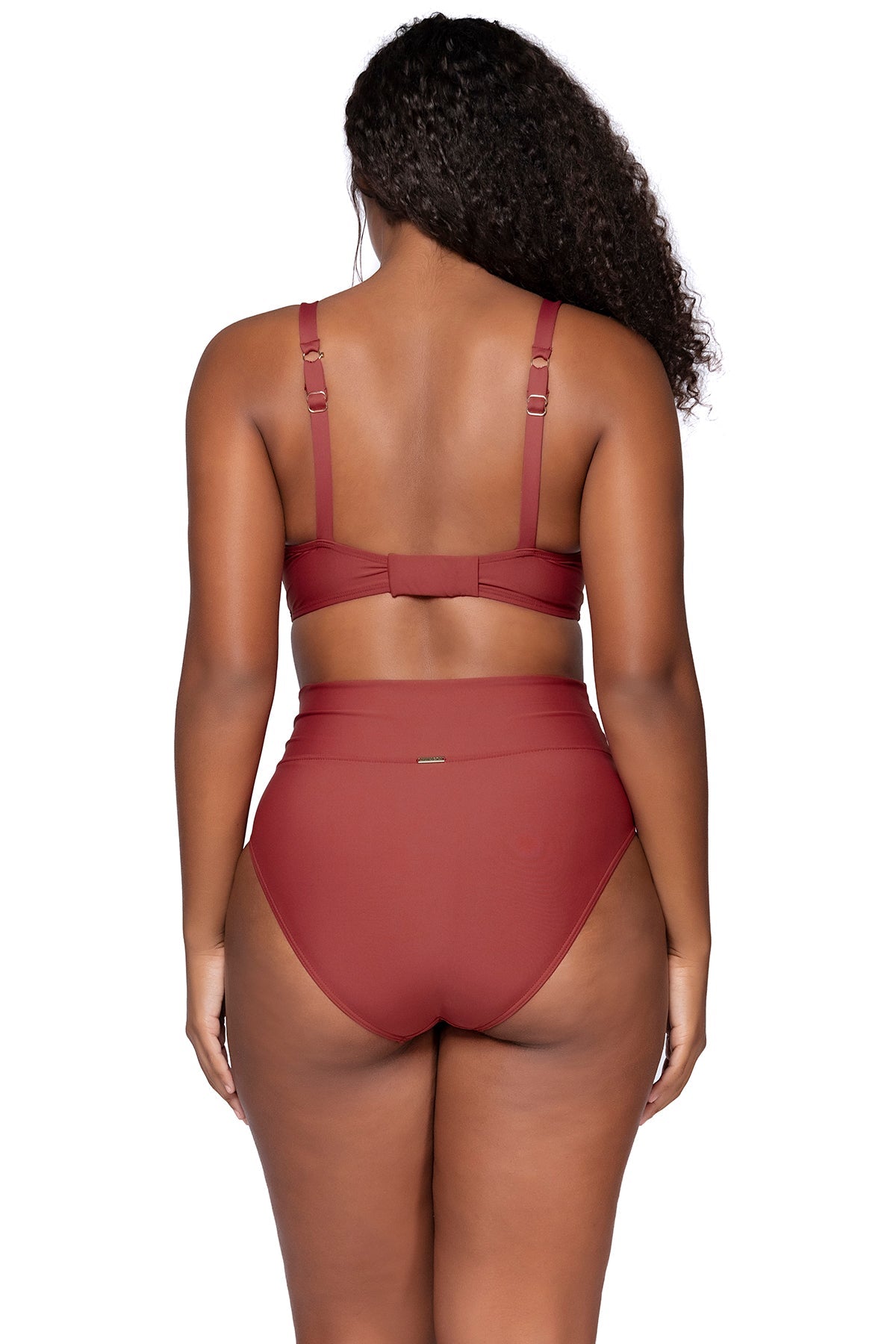 Sunsets Tuscan Red Hannah High Waist Bottom