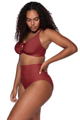 Sunsets Tuscan Red Hannah High Waist Bottom