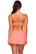 Back view of Sunsets Neon Coral Sporty Swim Skirt