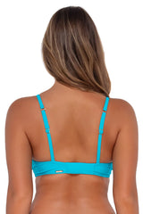 Sunsets Women's Swimwear Blue Bliss Kauai Keyhole Bikini Top