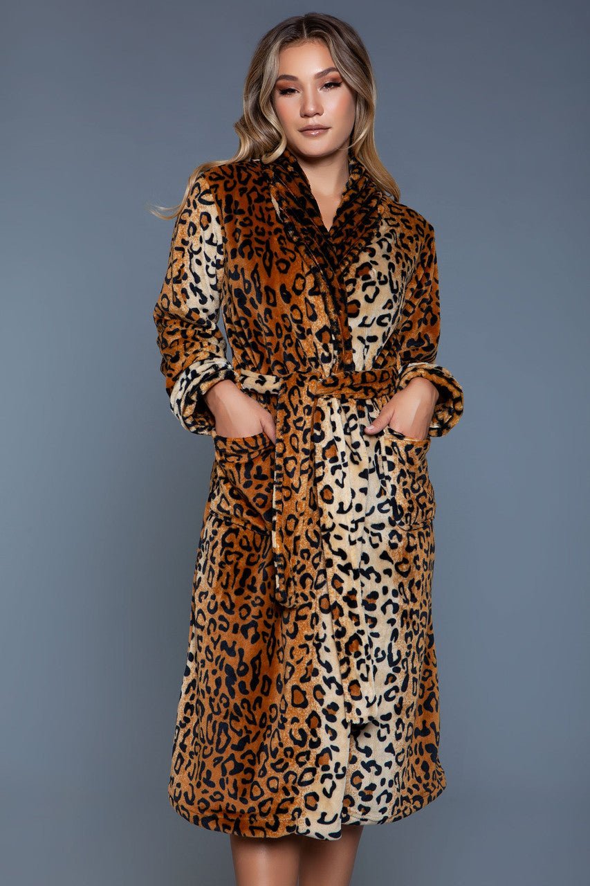BeWicked Women's Leopard Robe 2071