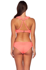 Sunsets Women's Swimwear Neon Coral Willa Wireless Bikini Top