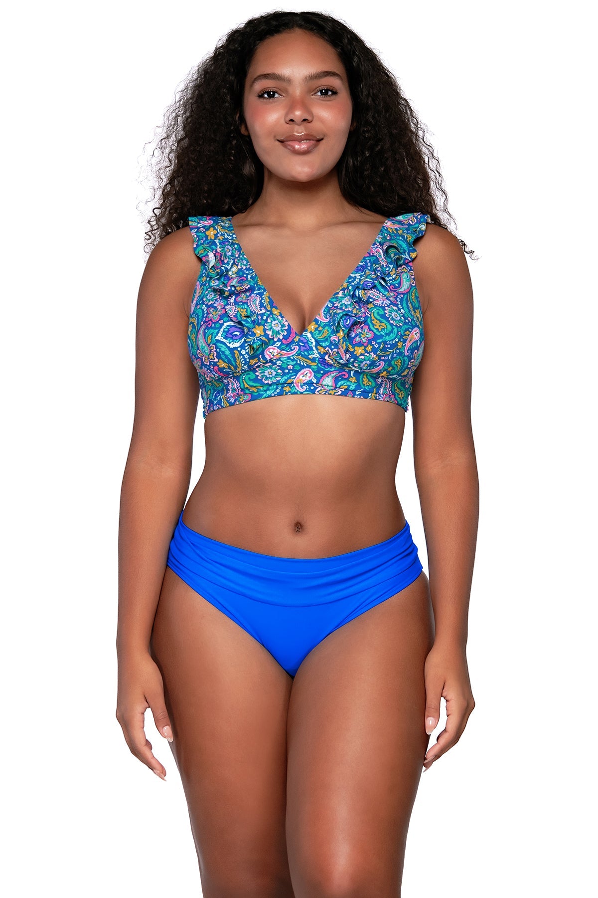 Front view of Sunsets Persian Sky Willa Wireless Top