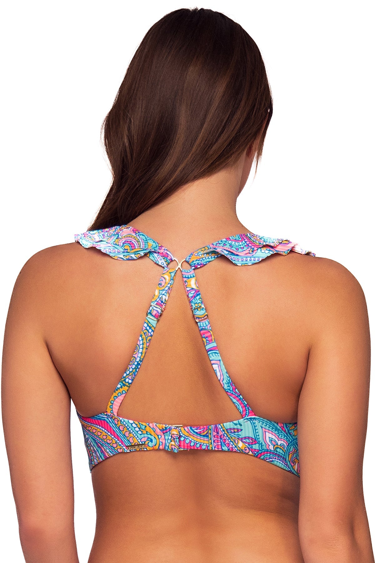 Sunsets Women's Swimwear Paisley Pop Willa Wireless Bikini Top