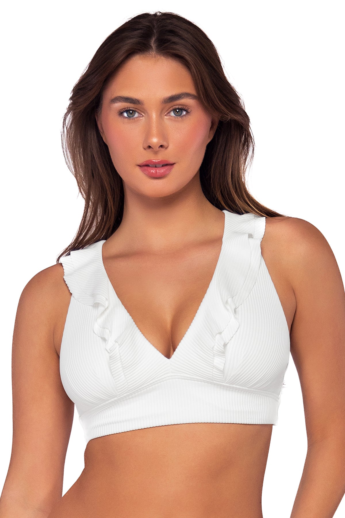 Front view of Sunsets Paloma Willa Wireless Top