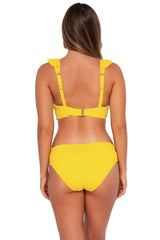 Sunsets Women's Swimwear Lemon Zest Sandbar Rib Willa Wireless Bikini Top