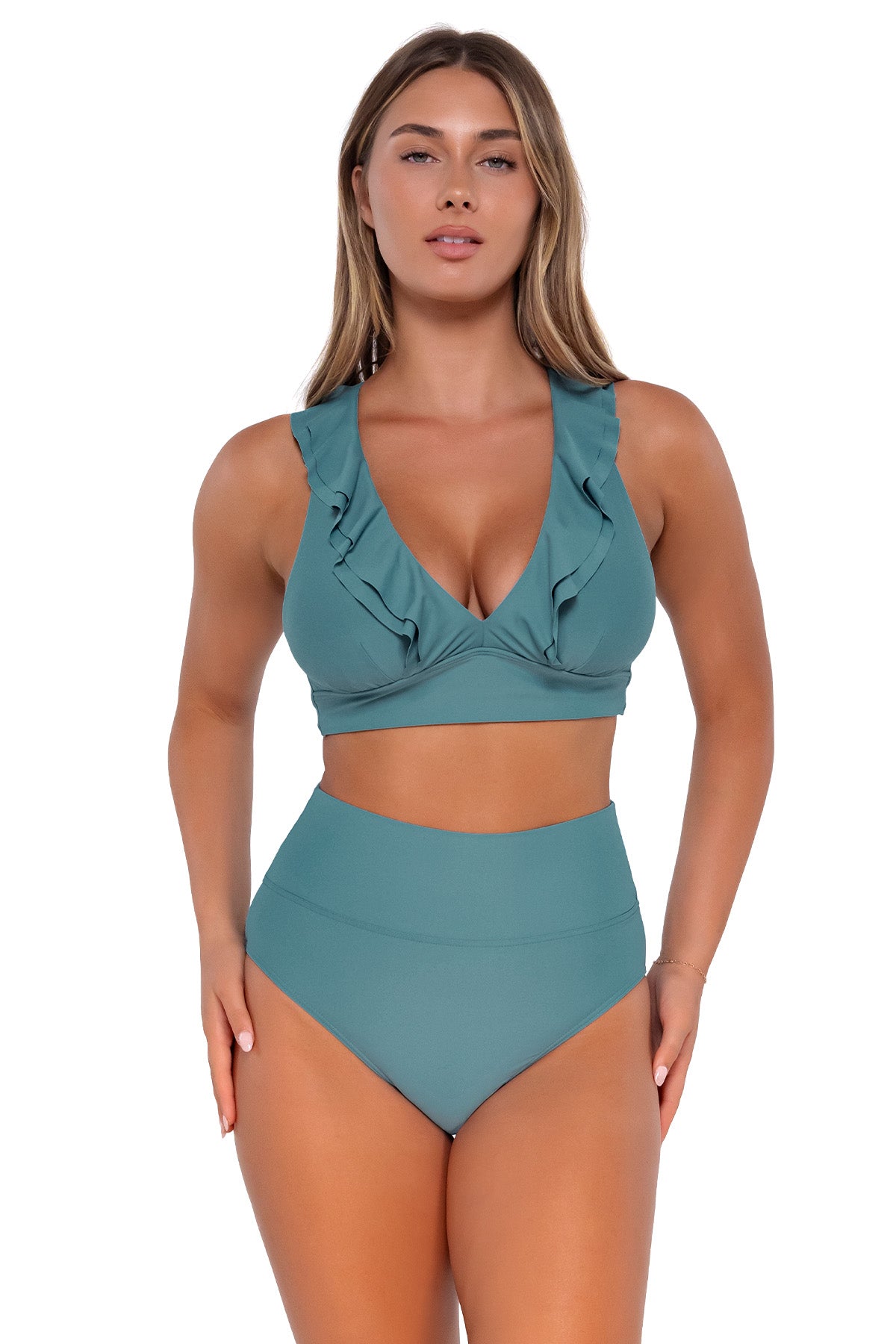 Sunsets Women's Swimwear Ocean Hannah High Waist Bikini Bottom