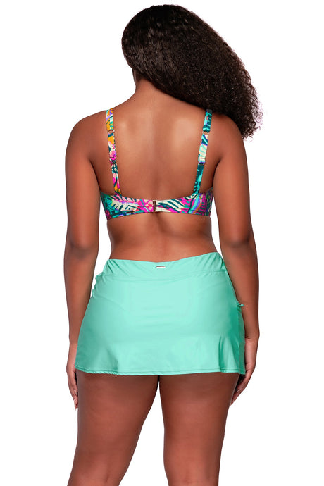 Back view of Sunsets Lush Garden Taylor Bralette Top